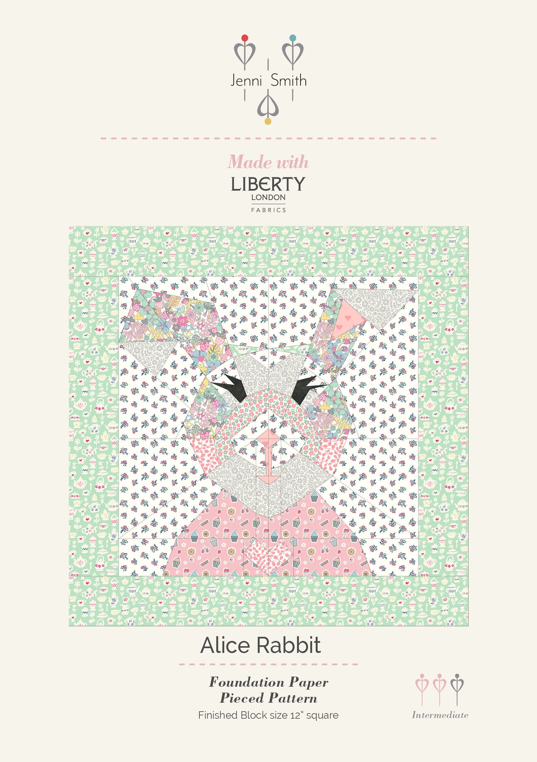 Alice Rabbit Pattern - Tea for Two